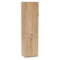 Armadio Cassetto Naturale con 2 Ante e 1 Cassetto, cm 45x38x174