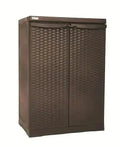 Armadio basso in rattan dimensioni 65x45x91 cm colore marrone
