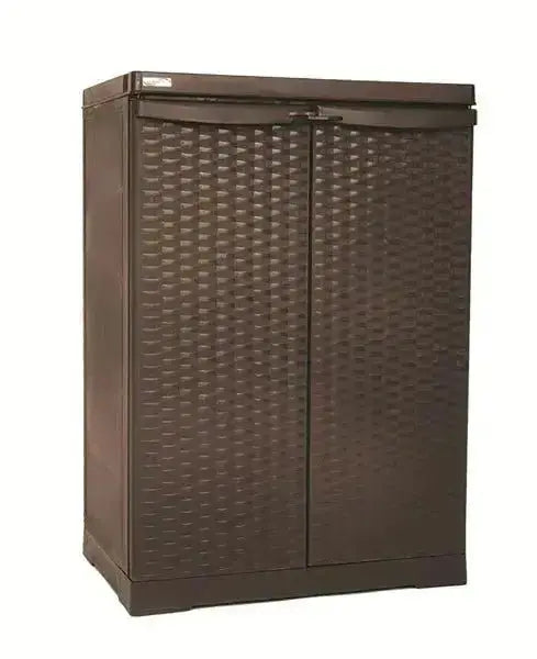 Armadio basso in rattan dimensioni 65x45x91 cm colore marrone
