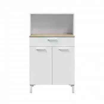 Armadio Cucina a 2 Ante e Cassetto in Bianco Canadian