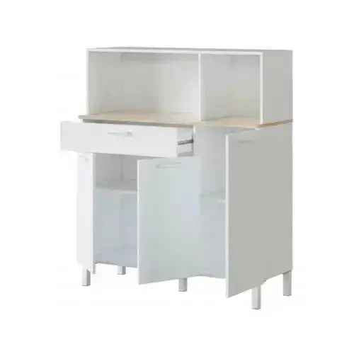 Armadio Cucina a 3 Ante in Bianco Canadian - Funzionalità e Stile Nordico