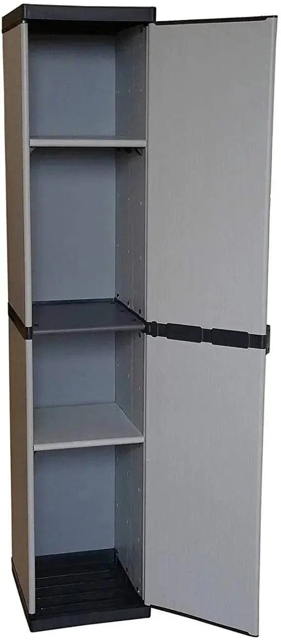 Armadio in Resina di Alta Qualità con 3 Ripiani e Design Moderno - 34x39,5x168 cm
