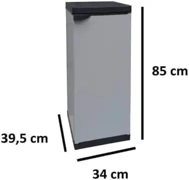 Armadio resina basso 2 ripiano 34x39,5x85h