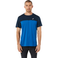 Asics maglietta manica corta da uomo in tessuto tecnico Race Top 2011C239.400 blu-azzurro