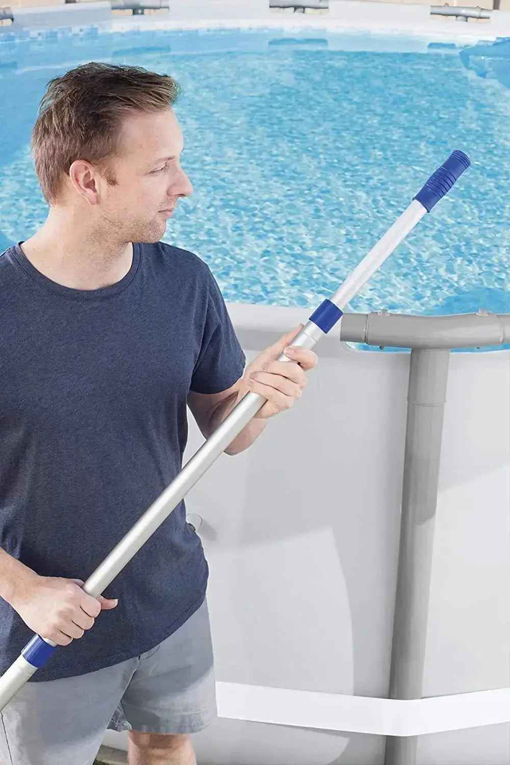 Asta telescopica per piscina 360cm per retino
