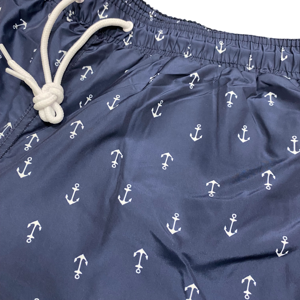 Astrolabio Costume Pantaloncino Uomo Fantasia Ancora M98J 956 Blu | Nautico