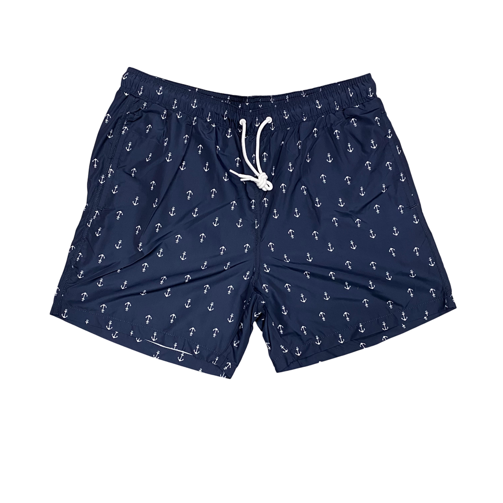 Astrolabio Costume Pantaloncino Uomo Fantasia Ancora M98J 956 Blu | Nautico
