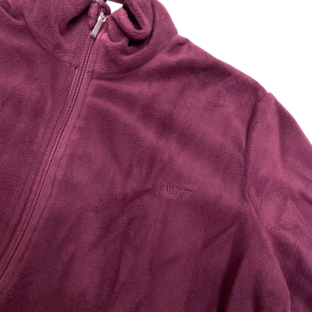Astrolabio Maglia Micro Pile Donna AB6F-323 Viola | Zip intera calda leggera trekking sport