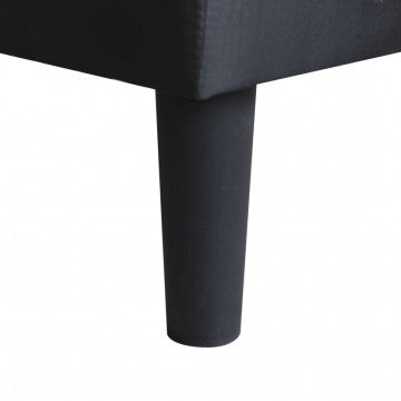 Divano letto moderno Alvin con struttura in metallo e legno