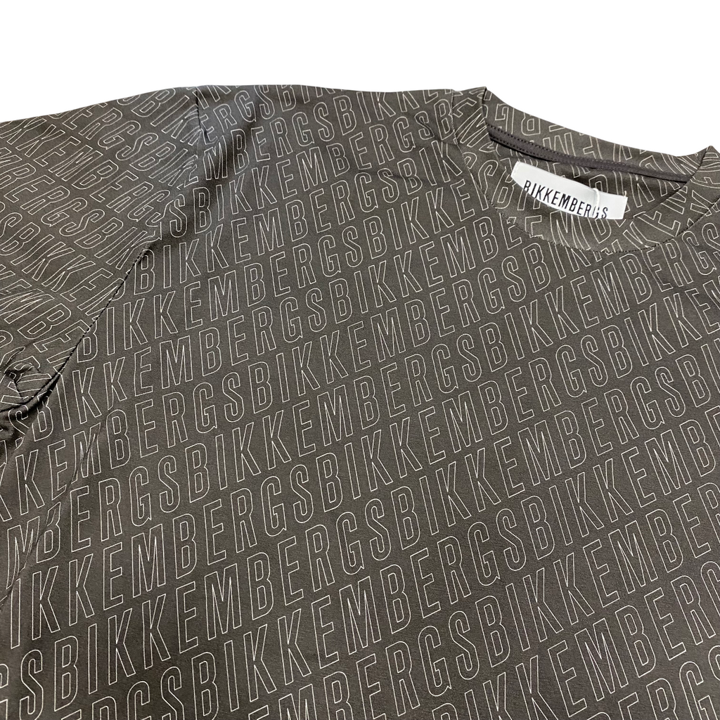 Bikkembergs maglietta manica corta con stampa All-Over BMT0912 8000 nero