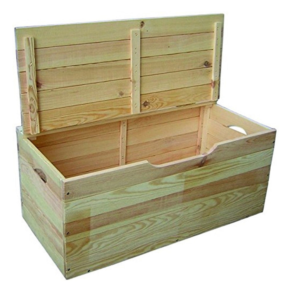 Cassapanca in legno di pino 100 cm