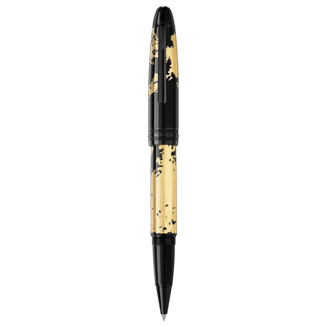 Montblanc roller Meisterstück Solitaire Calligraphy foglia d'oro 119689