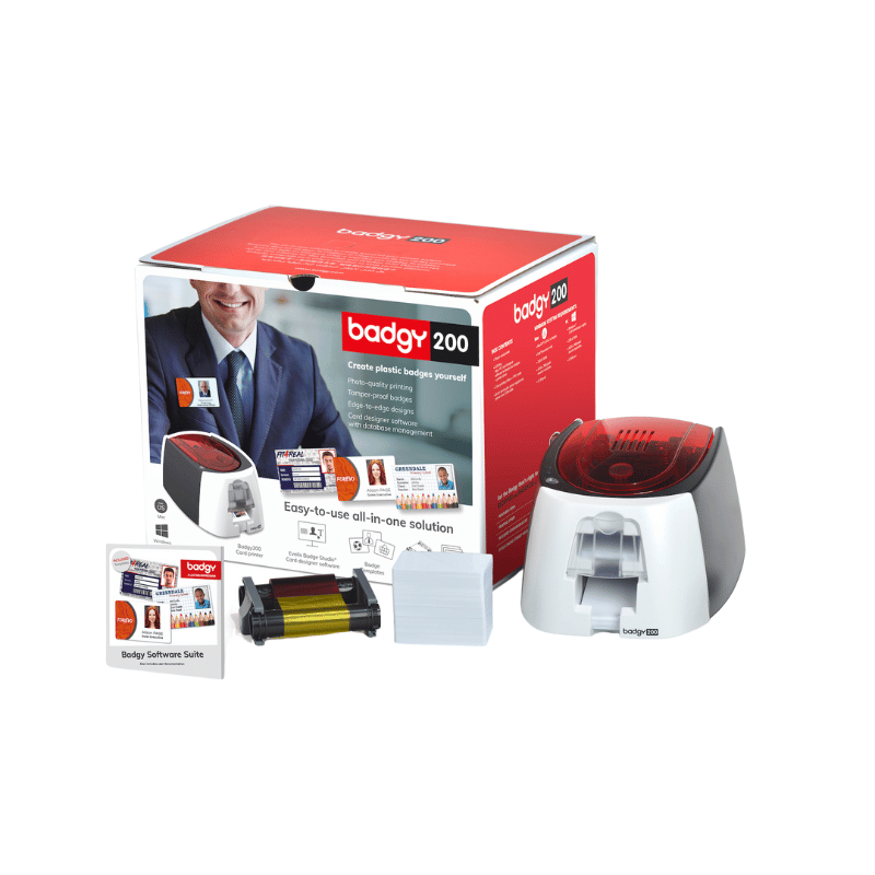 Evolis Badgy 200 stampante per schede plastificate Sublimazione/Trasferimento termico Colore 260 x 300 DPI [B22U0000RS]