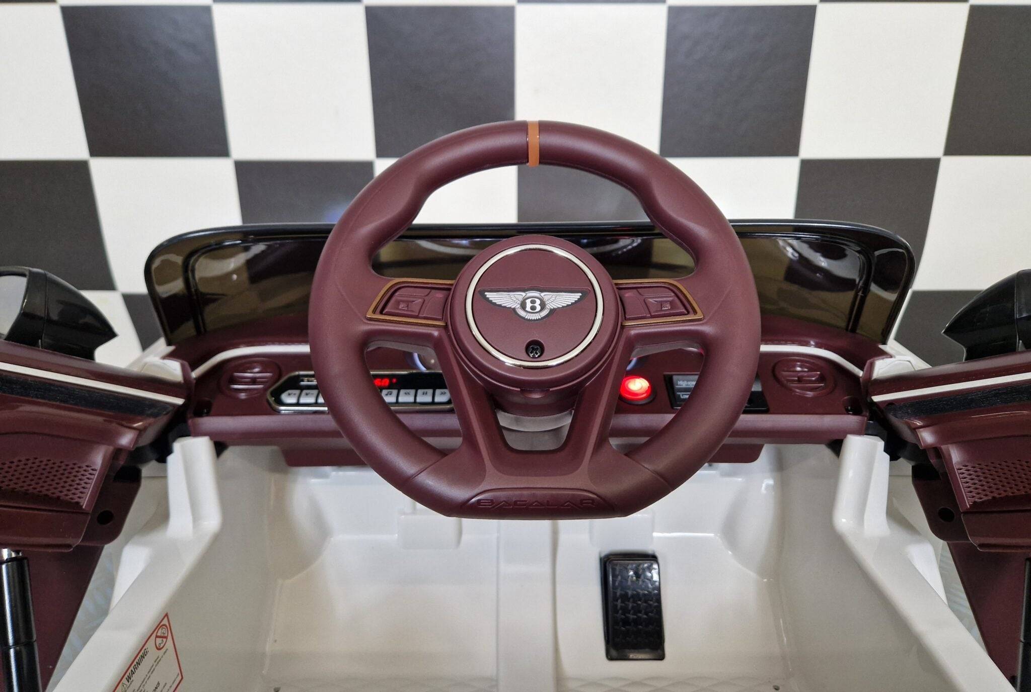 Auto Elettrica per Bambini Bentley Bacalar 12 V – Bianca