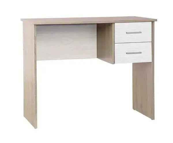 Scrivania 2 cassetti Rovere/Bianco