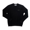 Bikkembergs BMF0999 Felpa Girocollo Uomo Nero - Felpa Casual con Logo in Rilievo e Bordi a Costine