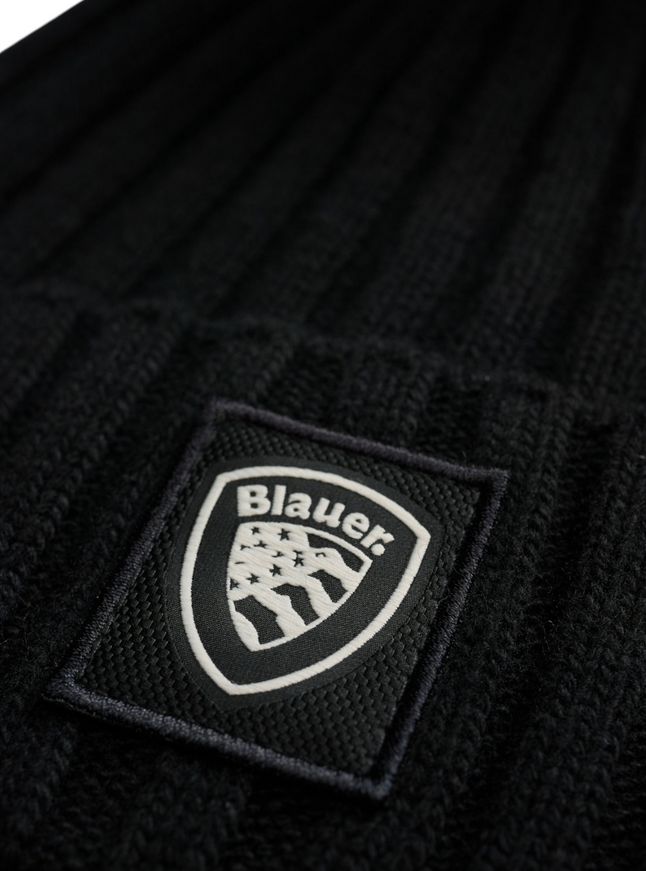 Blauer Cappello Life Ribbed Hat 25WBLDA05337 Nero