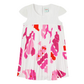 Boboli Vestito in raso da bambina e ragazza 726375-9099 bianco