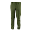 Bomboogie Pantalone Chino da uomo in Popeline di Cotone Stretch PMCARTCG1 359 oliva