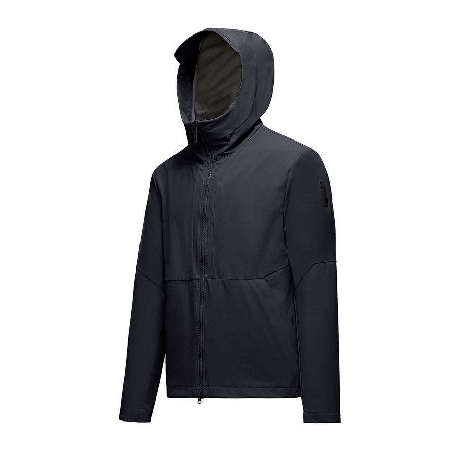 Bomboogie giubbino con cappuccio da uomo antipioggia e antivento sfoderata JM8400TNSD4 297 blu scuro