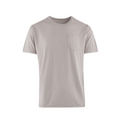 Bomboogie maglia girocollo manica corta da uomo con taschino in cotone fiammato TM7408TJSG5 beige