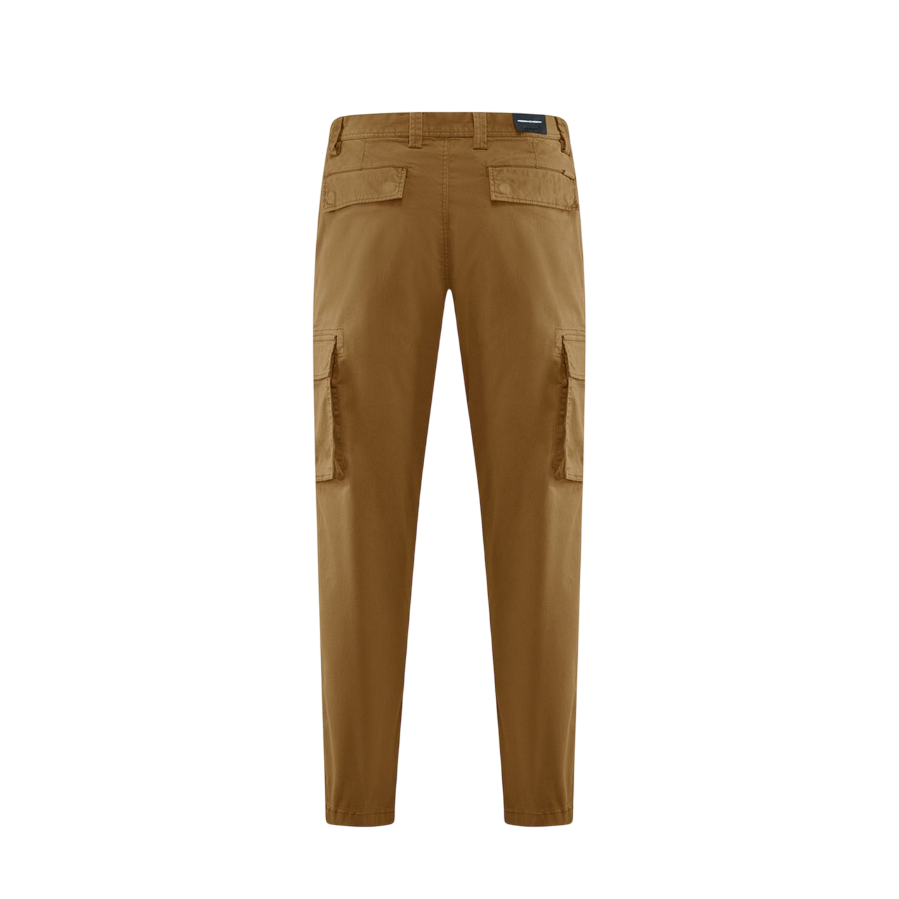 Bomboogie pantalone da uomo chino slim in gabardina con tasche cargo PMDYLTGST5 350 sabbia
