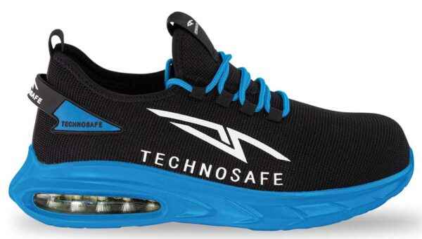 Scarpa sicurezza S1P Neon blu – Metal free, traspirante, leggera e resistente