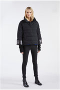 CafèNoir Piumino Svasato da donna C7JN0033 N044 nero-bluette