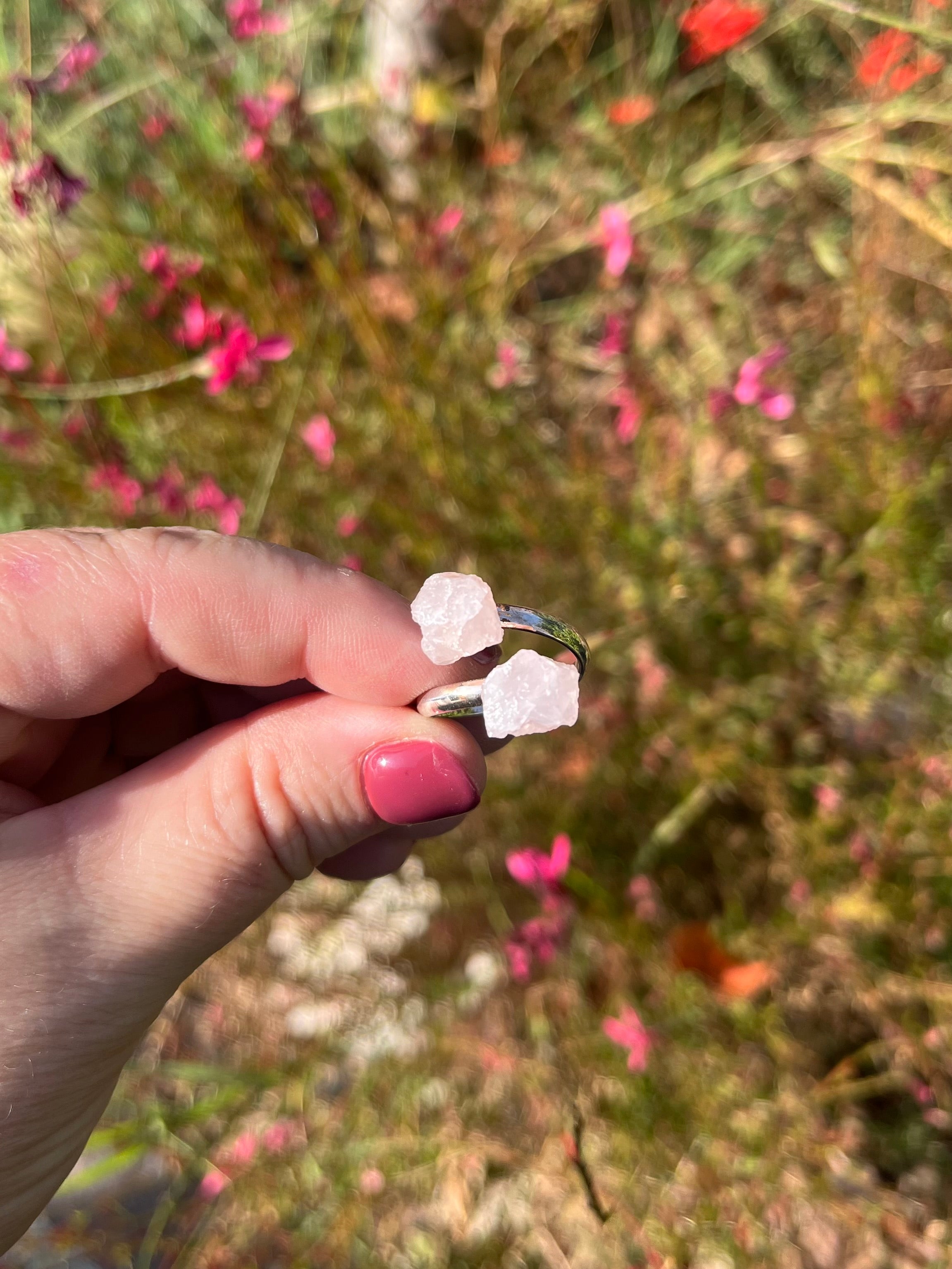Anello Doppia Pietra Grezza