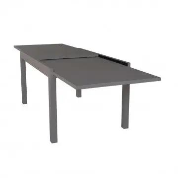Tavolo Hawaii allungabile in alluminio taupe - 135/270 X 90