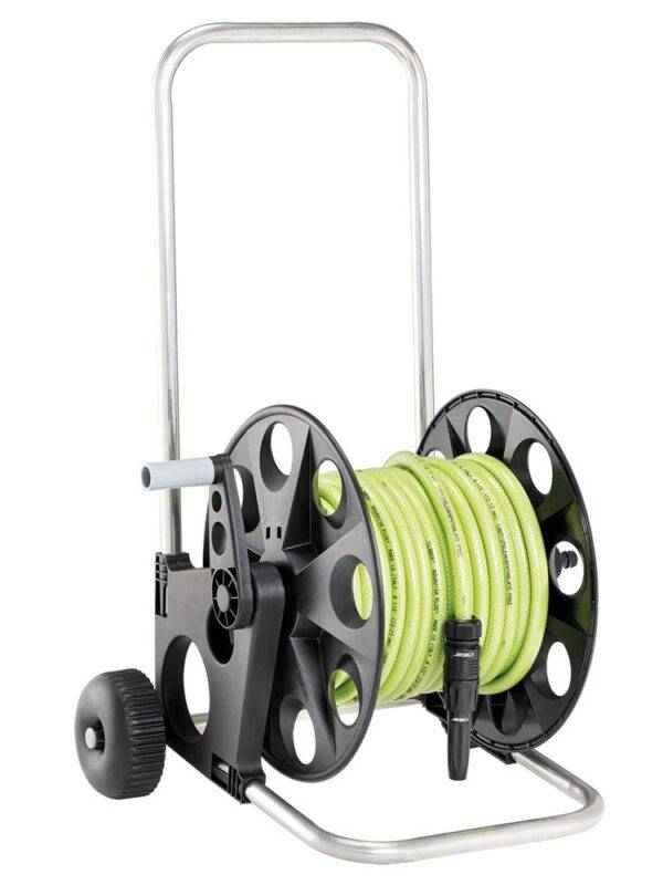 Carrello avvolgitubo Aquacarry con accessori e tubo completo