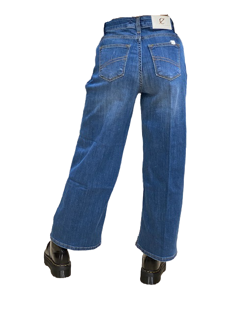 CafèNoir Jeans Culotte Donna Blu Medio - C7JJ1015 B048