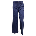 CafèNoir pantalone culotte da donna in tinto capo c7JP0226 B020 blu