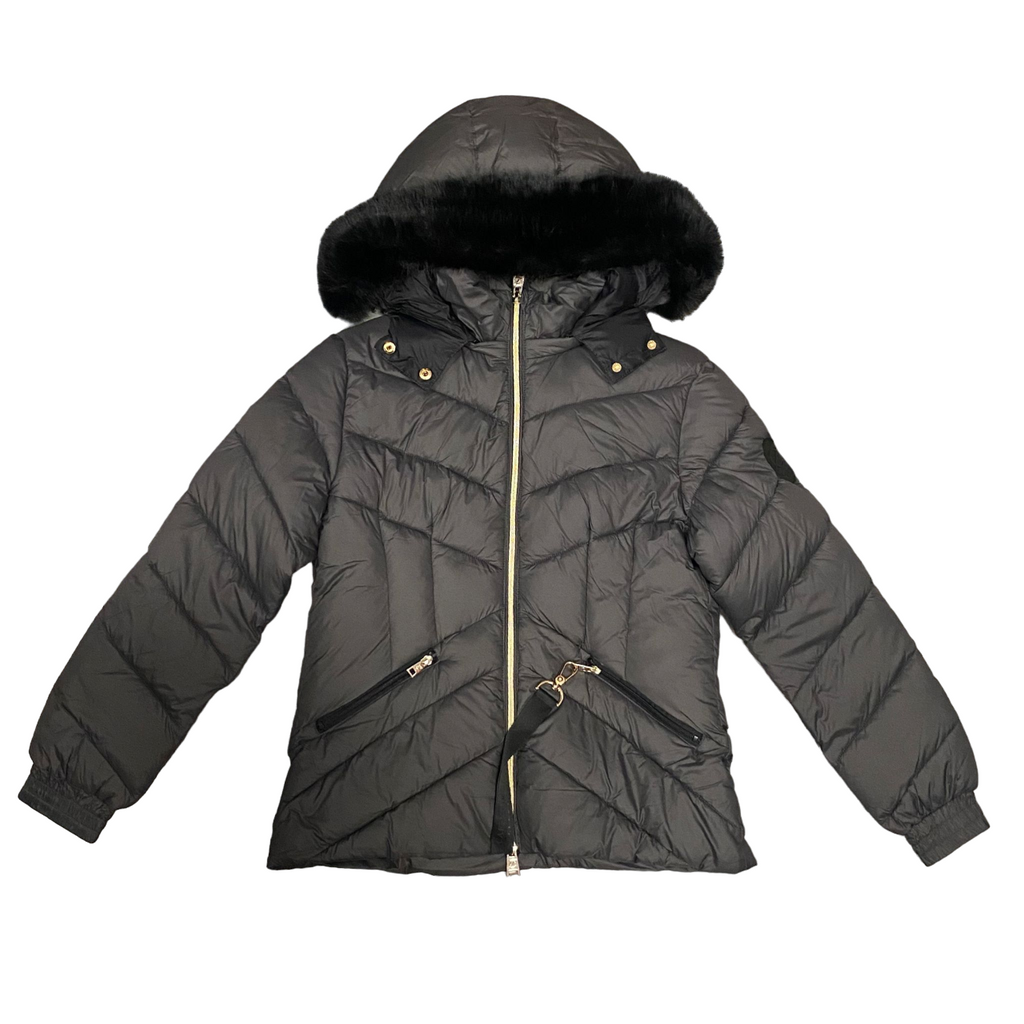 CafèNoir Piumino con cappuccio da donna avvitato c7JN0048 X004 espresso