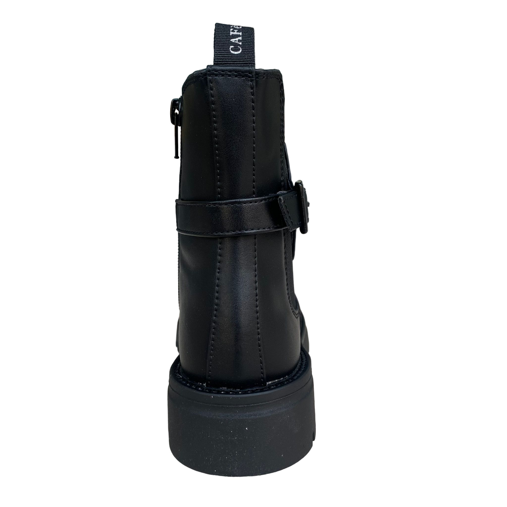 CafèNoir Stivaletto Ragazza C-2620 Nero Elastico Cerniera Fibbia