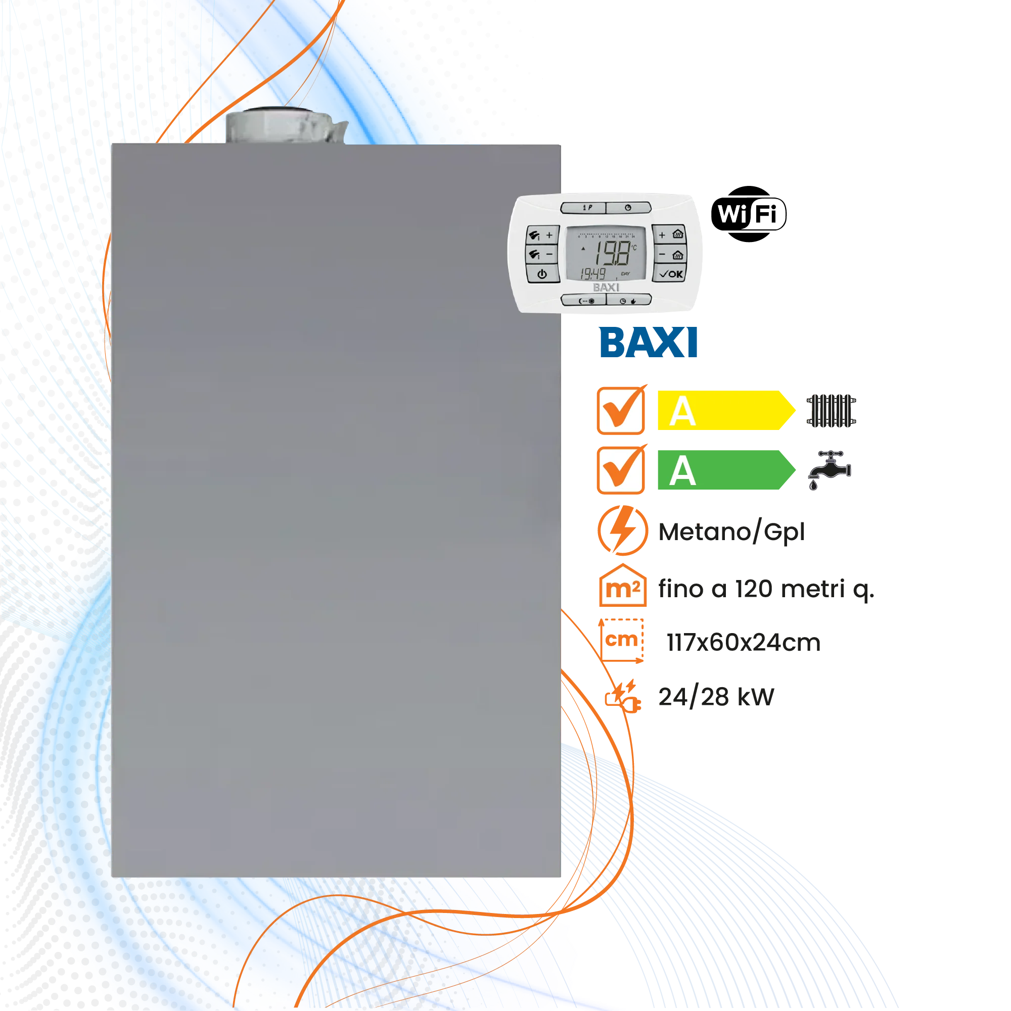 Caldaia Baxi Luna Air WiFi a Condensazione