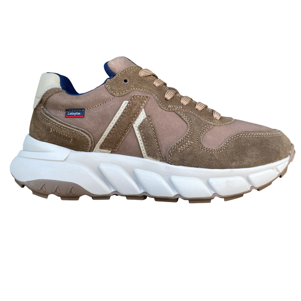 CallagHan SNEAKERS UOMO 63800 Rocker Marrone Beige – Scarpe in Nabuk di Pelle, Leggere e Traspiranti