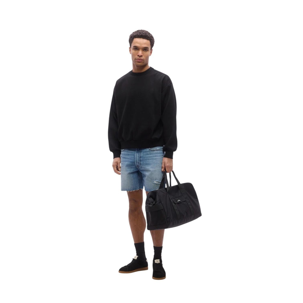 Calvin Klein Bermuda Jeans Uomo LV04RF790GXBI Blu Chiaro Strappati