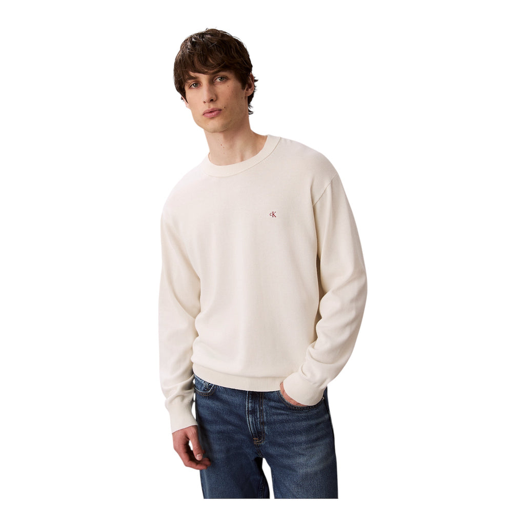 Calvin Klein Maglione Monogramma Uomo LV04RC309G Tofu
