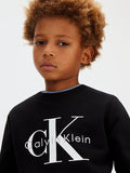 Calvin Klein Felpa Girocollo Junior Logo LV1CKSJB35 Nera | 8-16 Anni