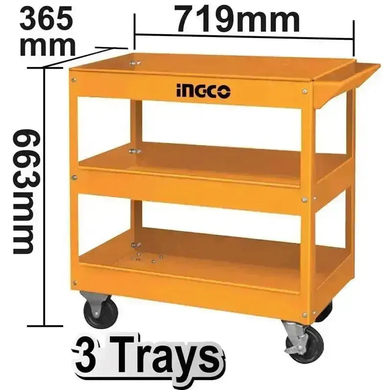 Carrello Portattrezzi INGCO 3 Piani Vuoto: Organizzazione e Praticità