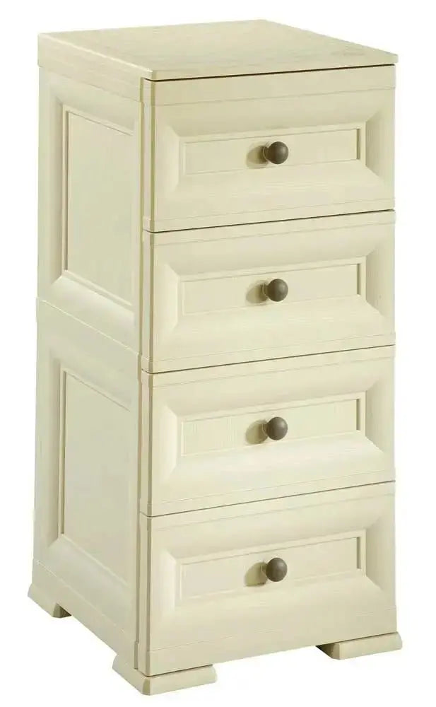 Cassettiera 4 cassetti Tontarelli 40x43x85,5 Angora