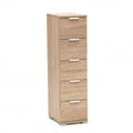 Cassettiera 5 Cassetti Naturale - Dimensioni: cm 45 x 38 x 85 h