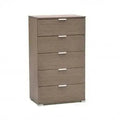Cassettiera 5 Cassetti Rovere Grigio - Dimensioni: cm 60 x 38 x 103 h