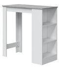 Tavolo Alto Cucina Bar Bianco/Cemento
