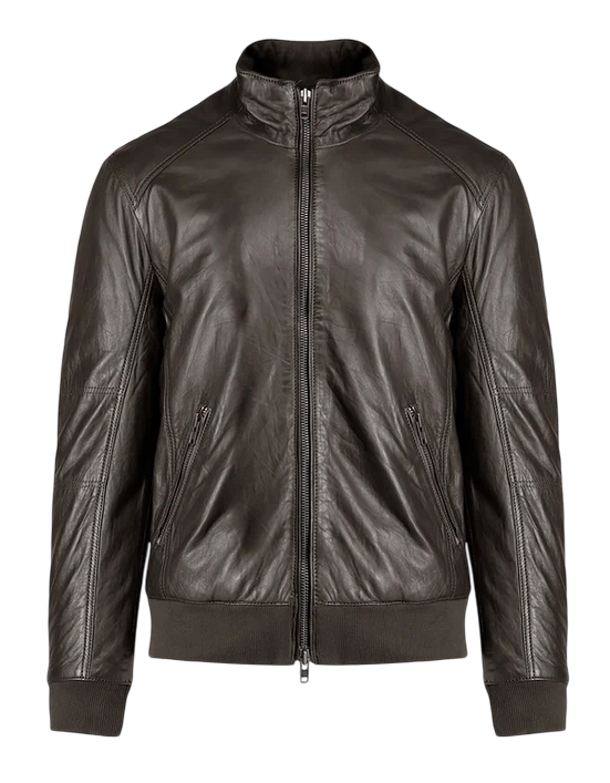 Giacca Pelle Uomo Censured JMPHAM SHO3 14 Marrone | Bomber Vera Pelle