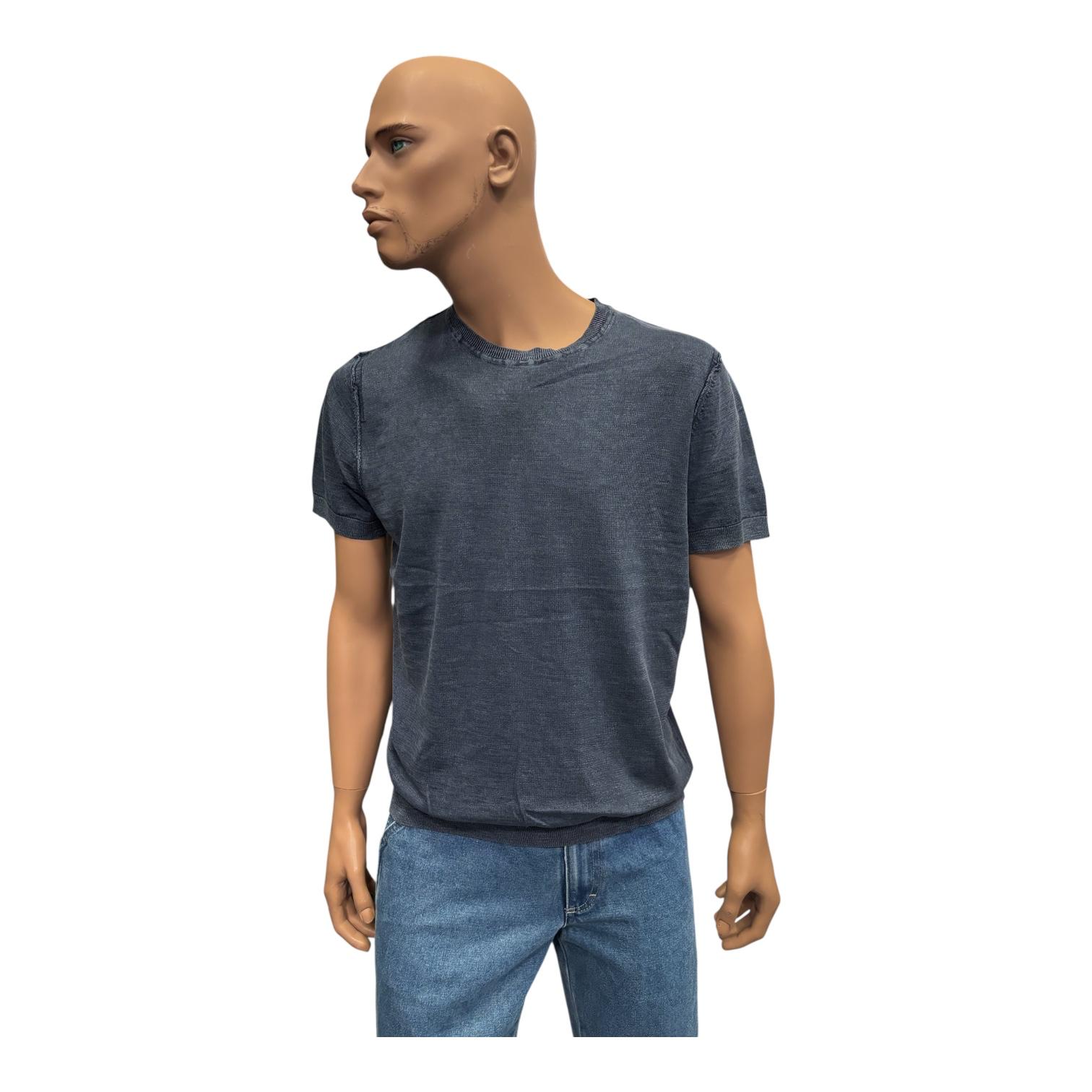 Censured Maglia Filo Uomo Manica Corta MMC246TTTC6 212F Blu