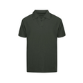 Censured polo manica corta da uomo in cotone jersey senza bottoni TM6402TJSSG 395 verde
