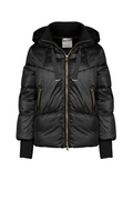 Censured giacca con cappuccio da donna con collo e polsino in costina JW C010 T N TT3 90 nero