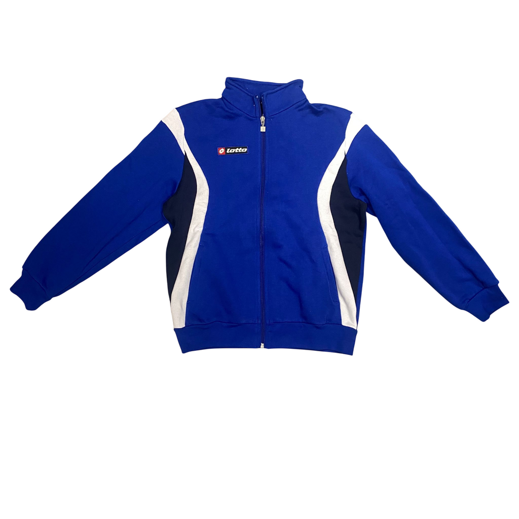 Lotto Tuta Felpata Junior Star M5245 Azzurro-Blu con Cerniera